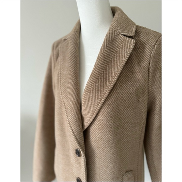 J.Crew Factory Herringbone Topcoat - Picture 7 of 12